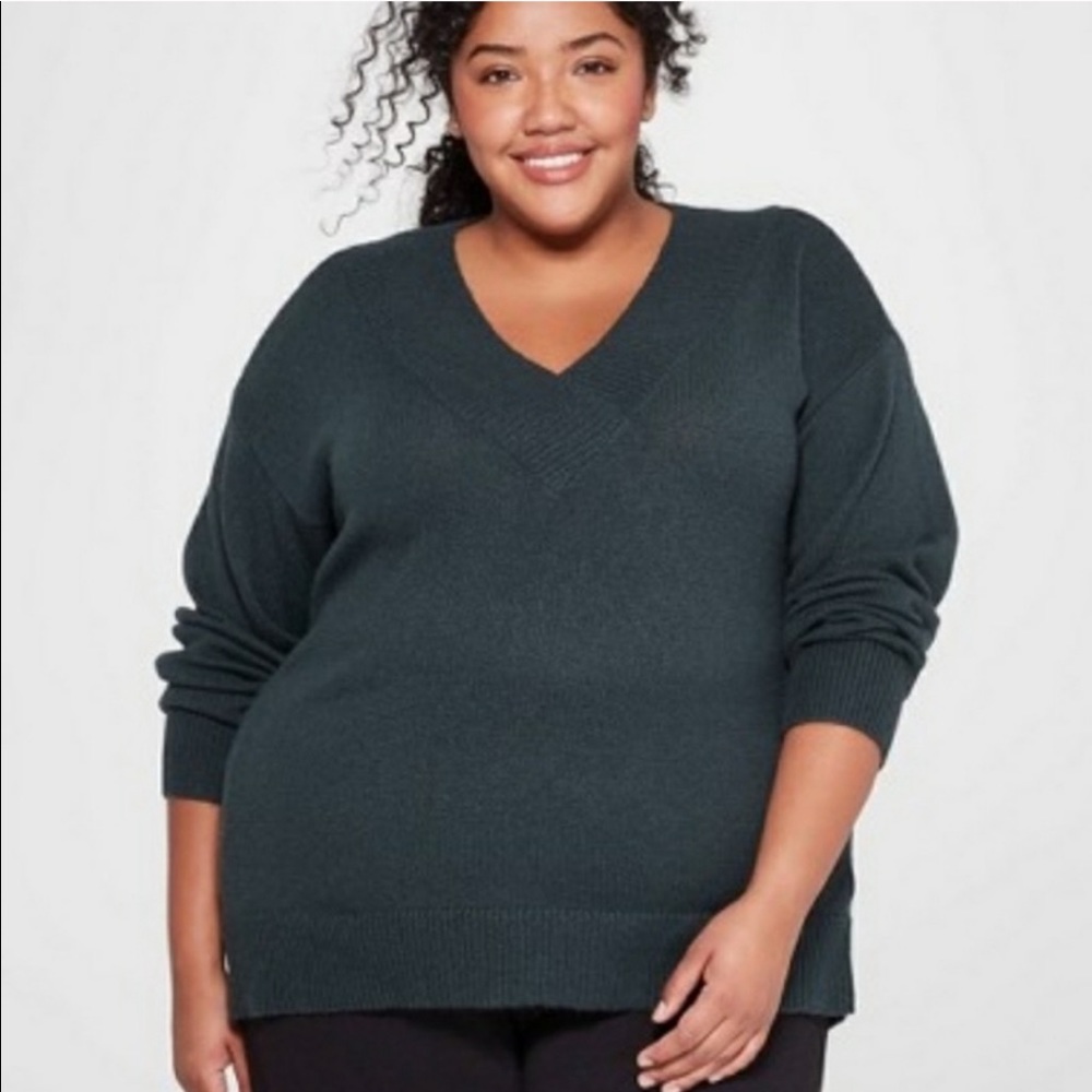 Ava & Viv dark green sweater - size 4X